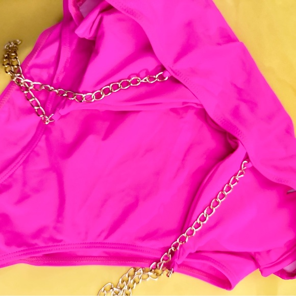 * NEW* Fashion Nova HOT PINK 1 pc SWIMSUIT - Picture 10 of 10